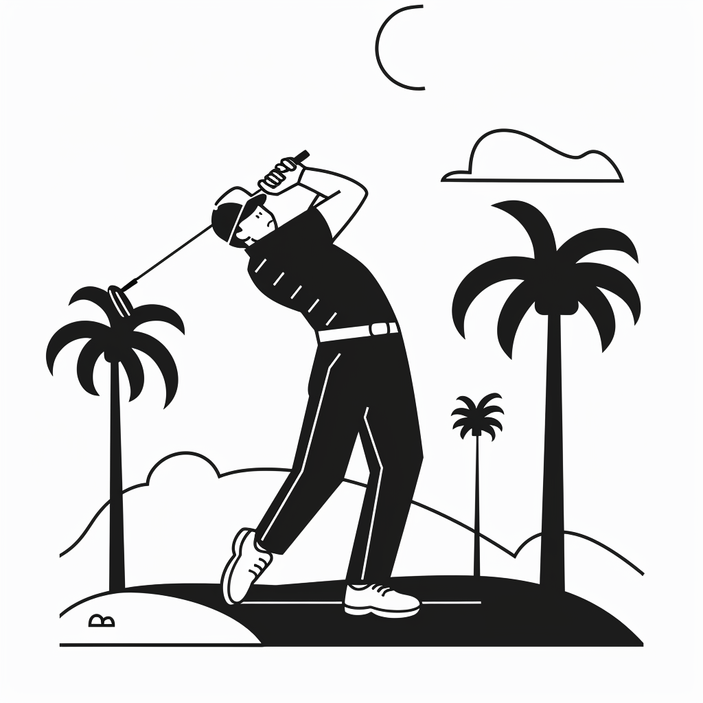 Golfer SVG