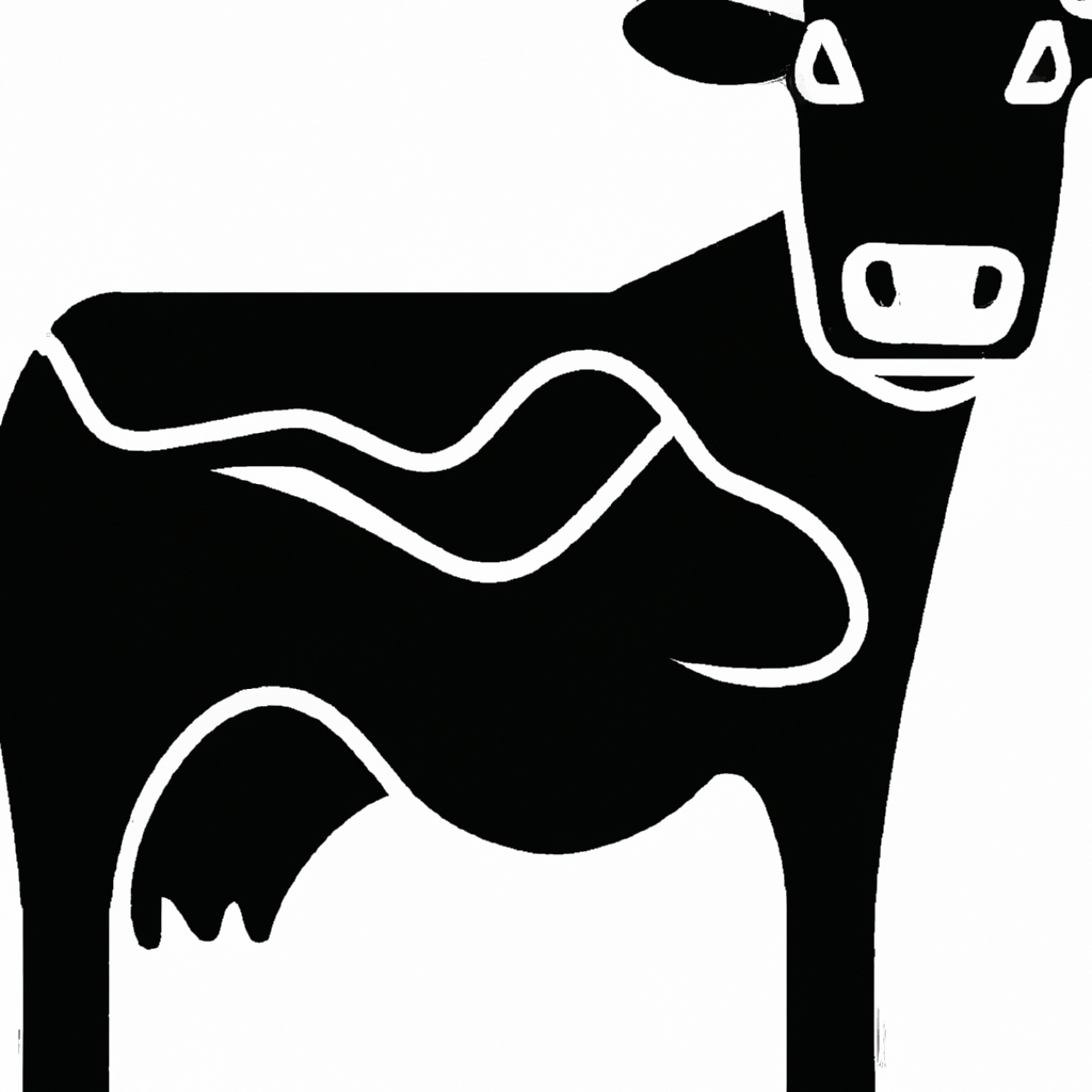 free cow outline svg