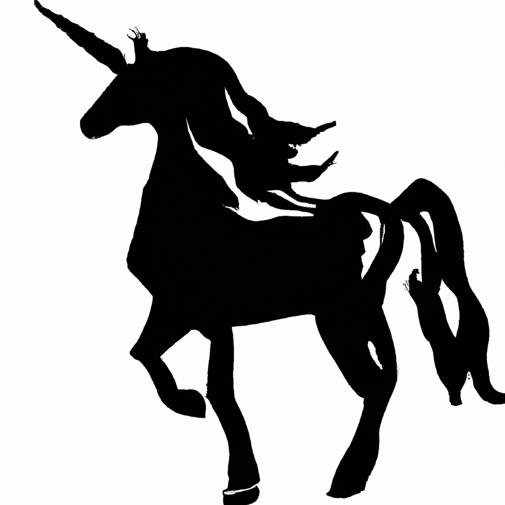free unicorn silhouette svg