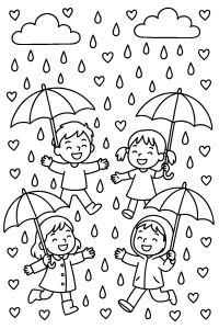 Free Rainy Day Fun Coloring Book &mdash; 11 Printable Pages