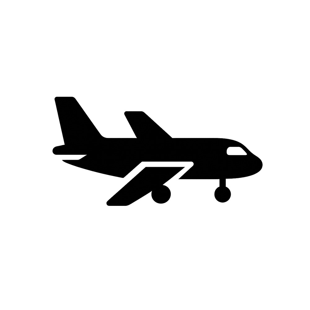 Free airplane SVG cut file — download at VectorVibez.com