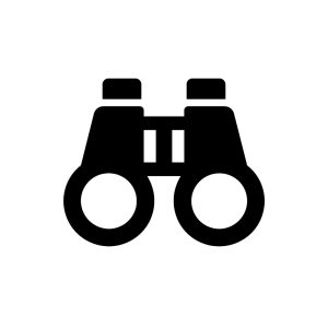 Free binoculars SVG cut file — download at VectorVibez.com