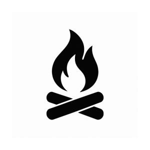 Free campfire SVG cut file — download at VectorVibez.com