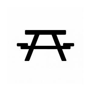 Free picnic table SVG cut file — download at VectorVibez.com