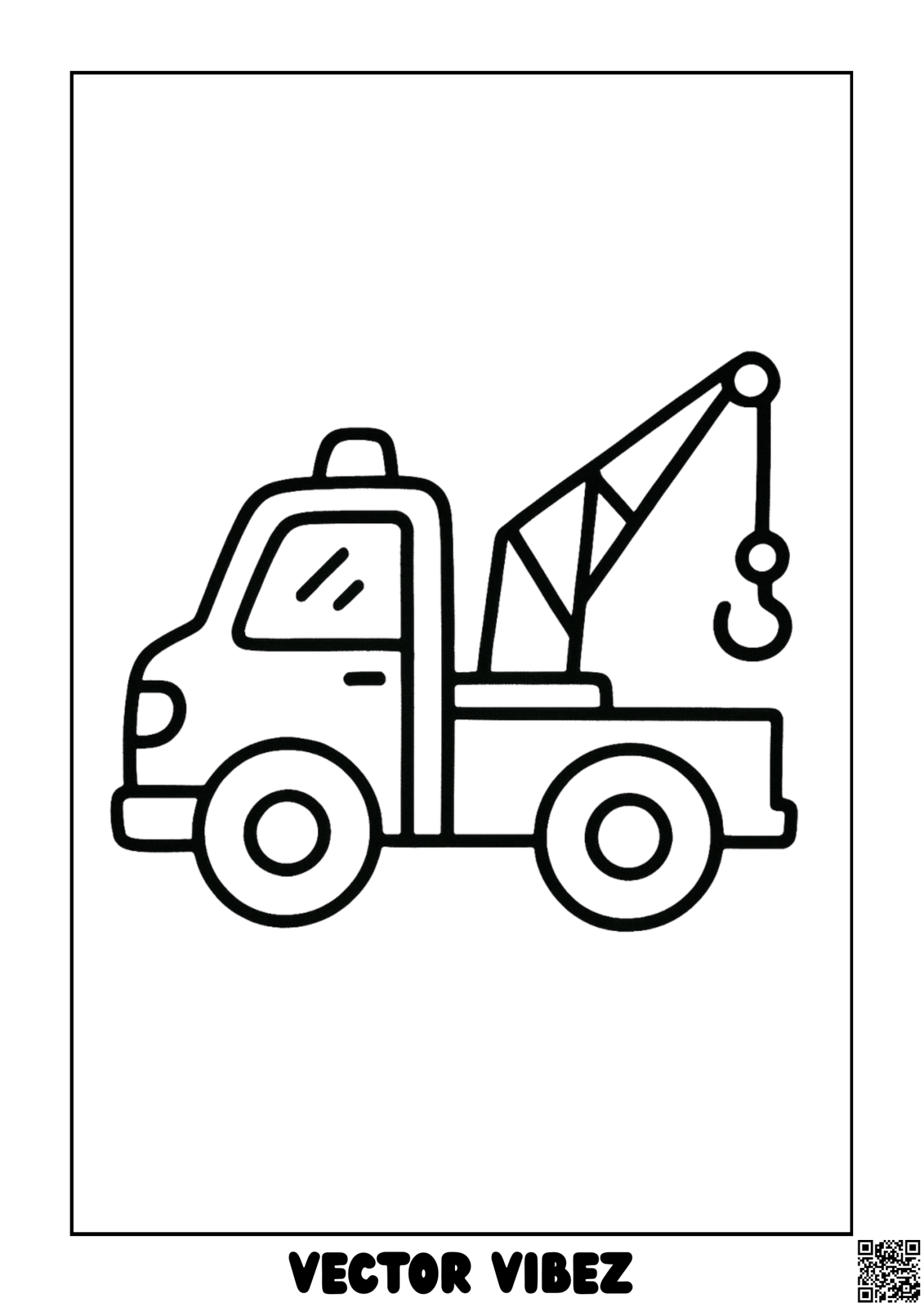 Tow truck with hook