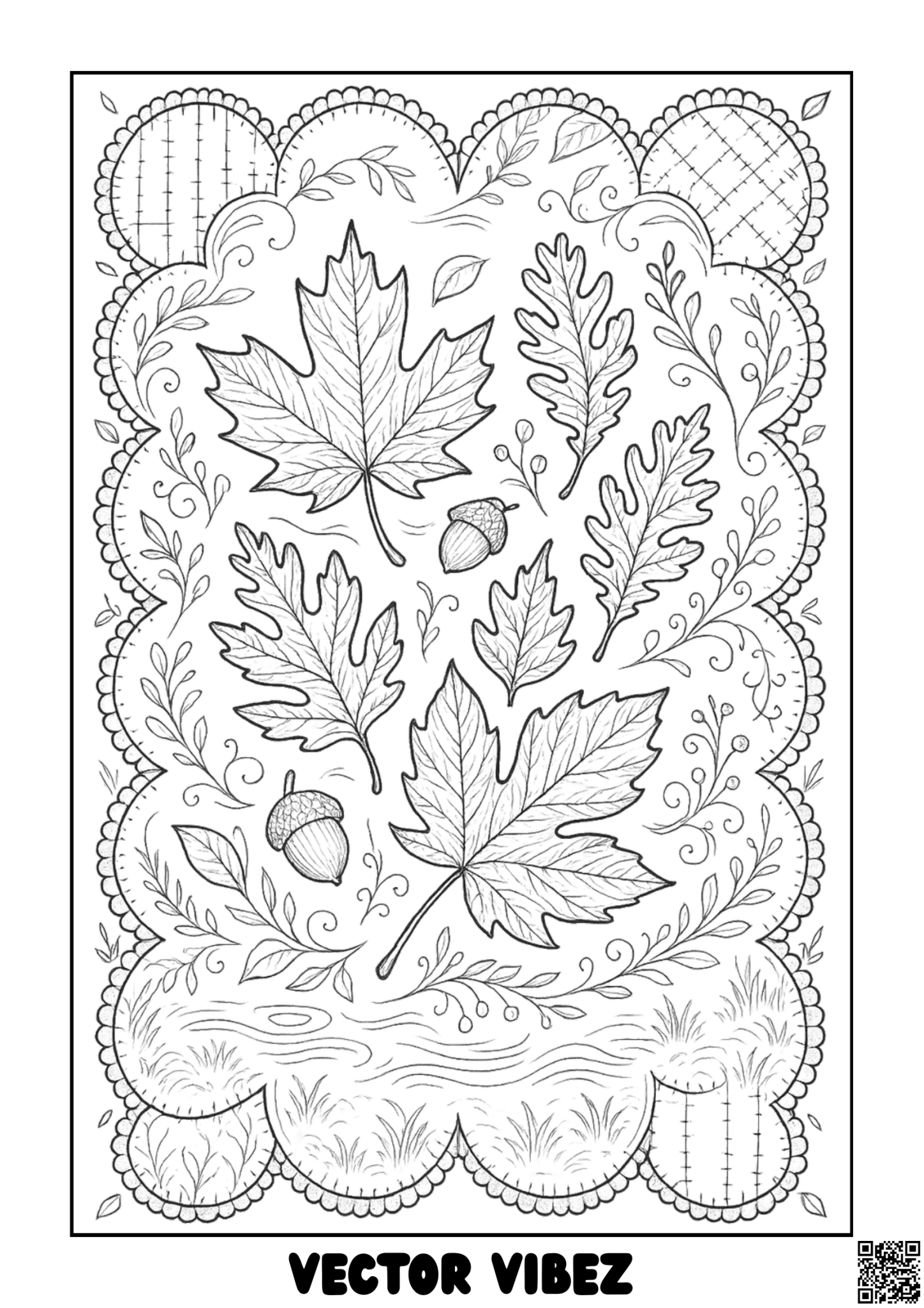 Autumn leaves pattern