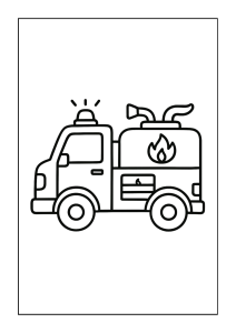 Fire truck only, no kids or event