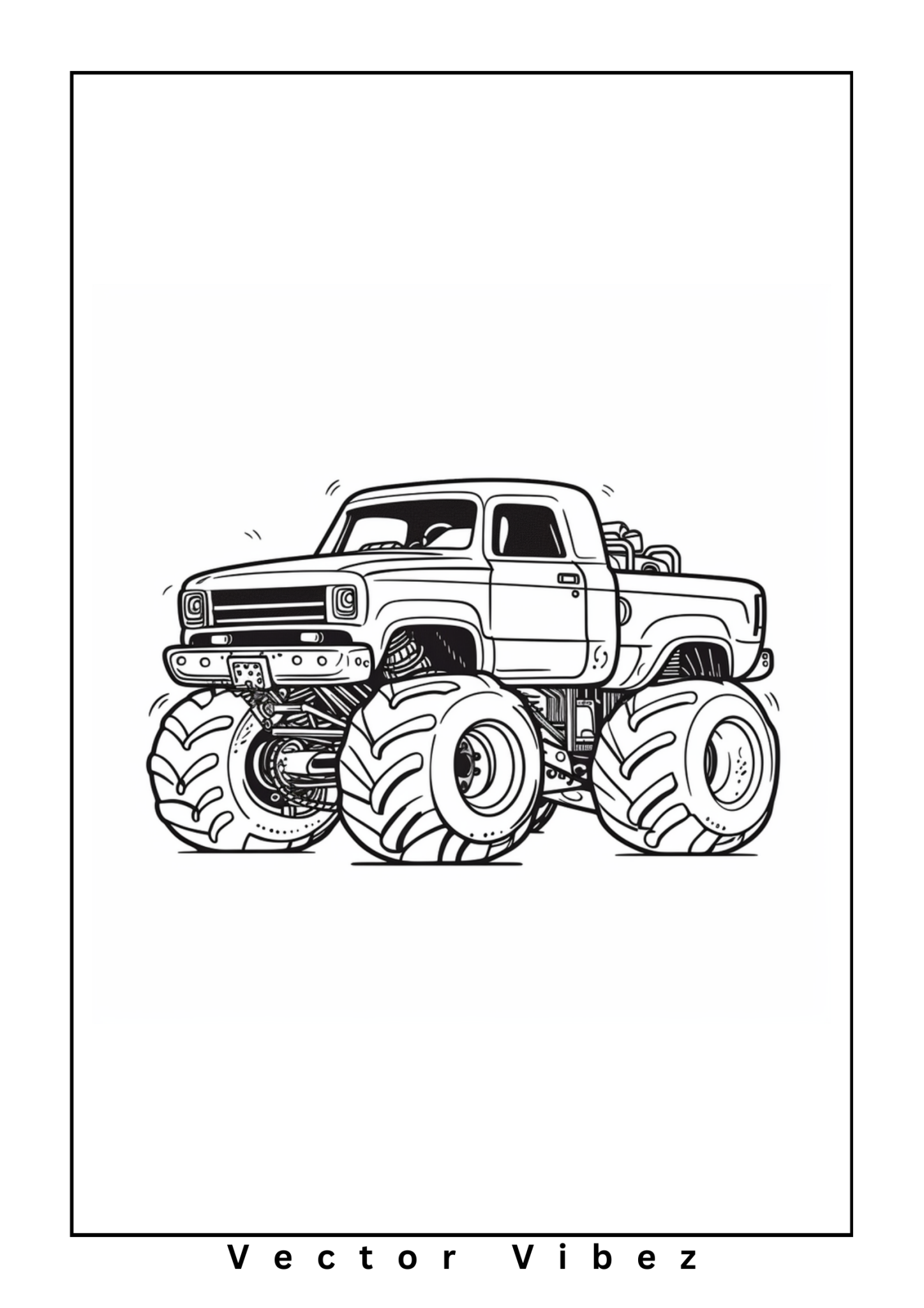 Small plain monster truck