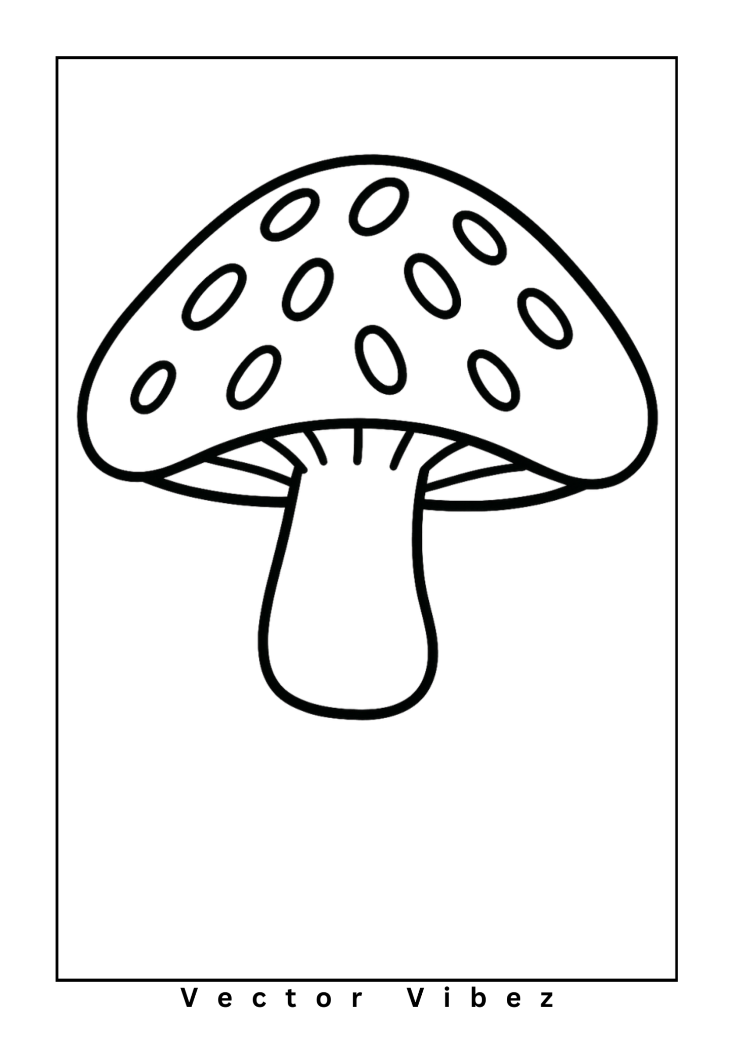 Simple mushroom outline(s) only