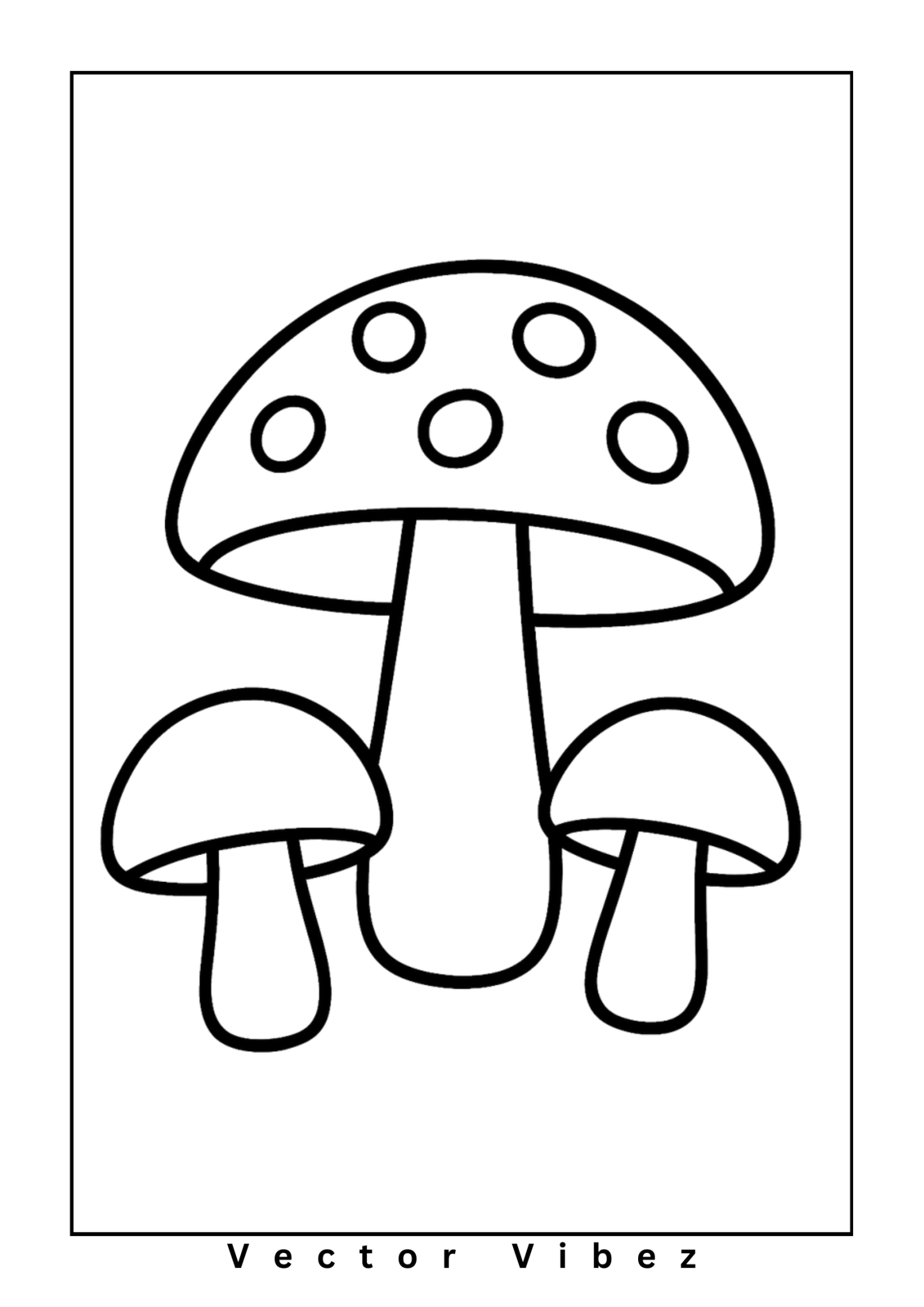 Simple mushroom outline(s) only
