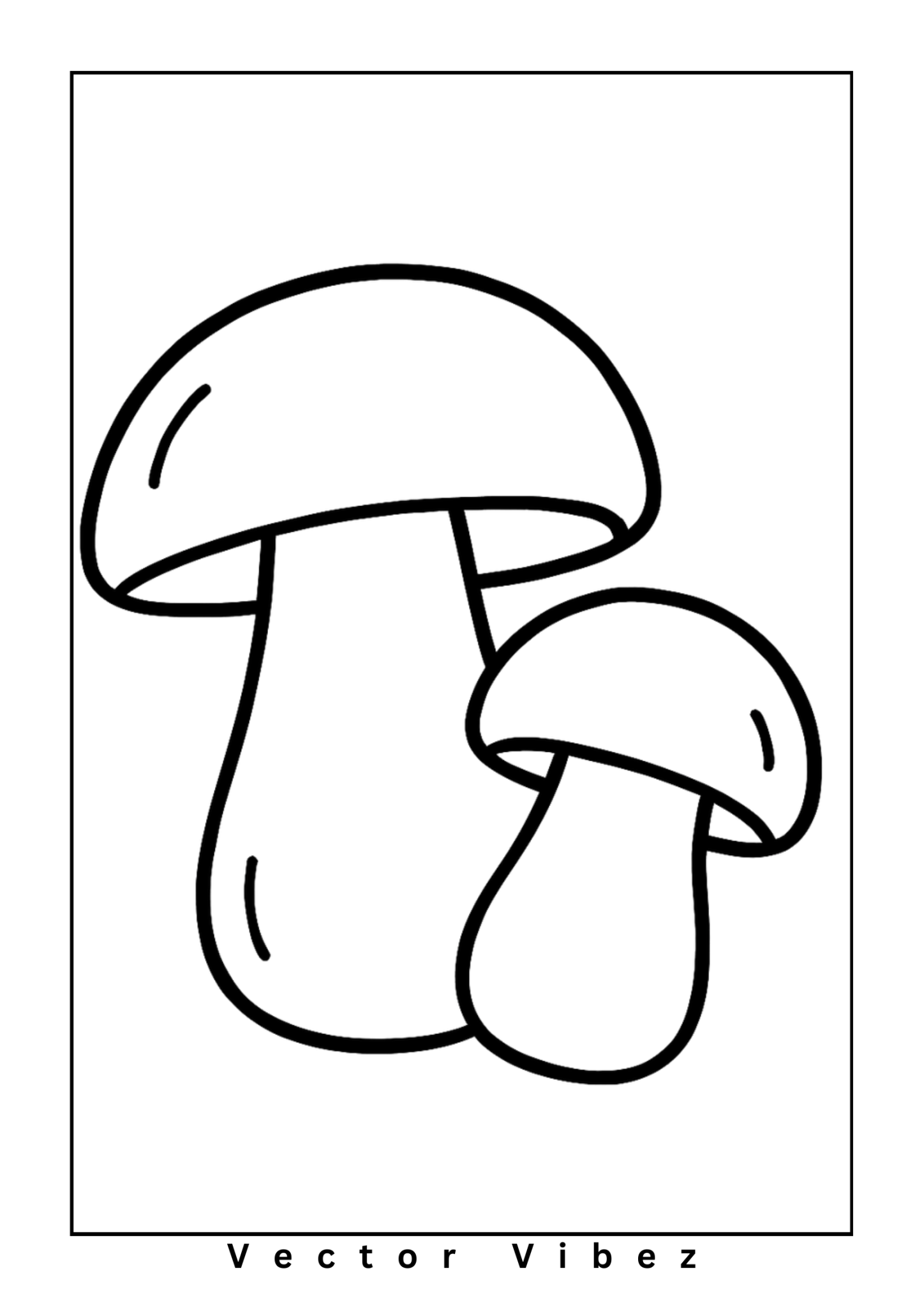 Simple mushroom outline(s) only