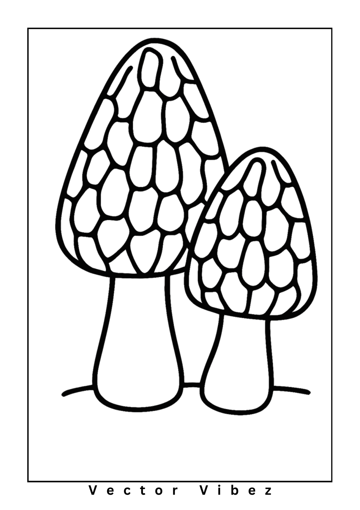 Simple mushroom outline(s) only