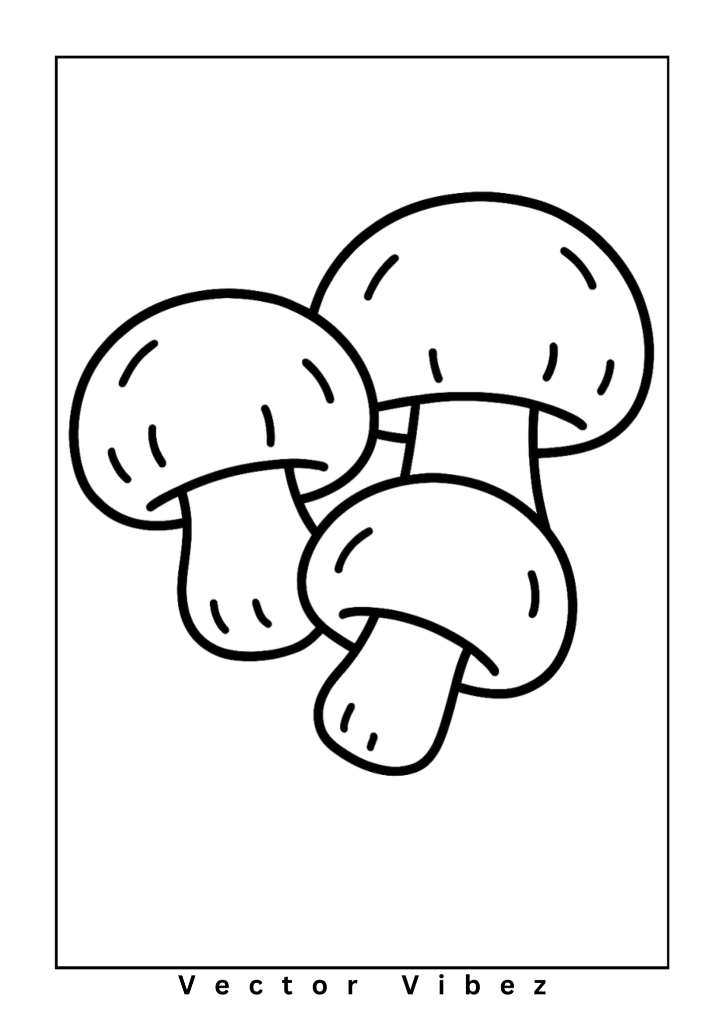 Simple mushroom outline(s) only