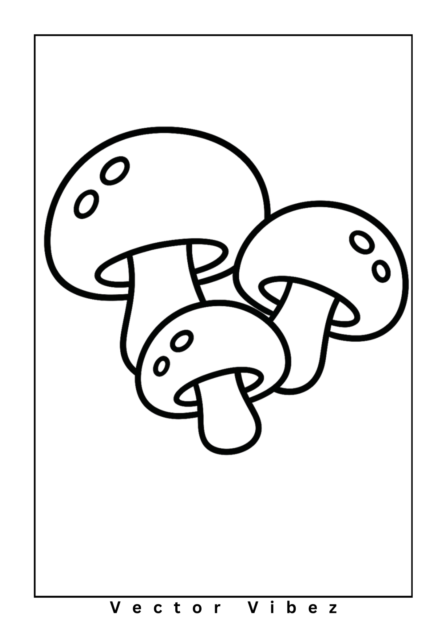 Simple mushroom outline(s) only