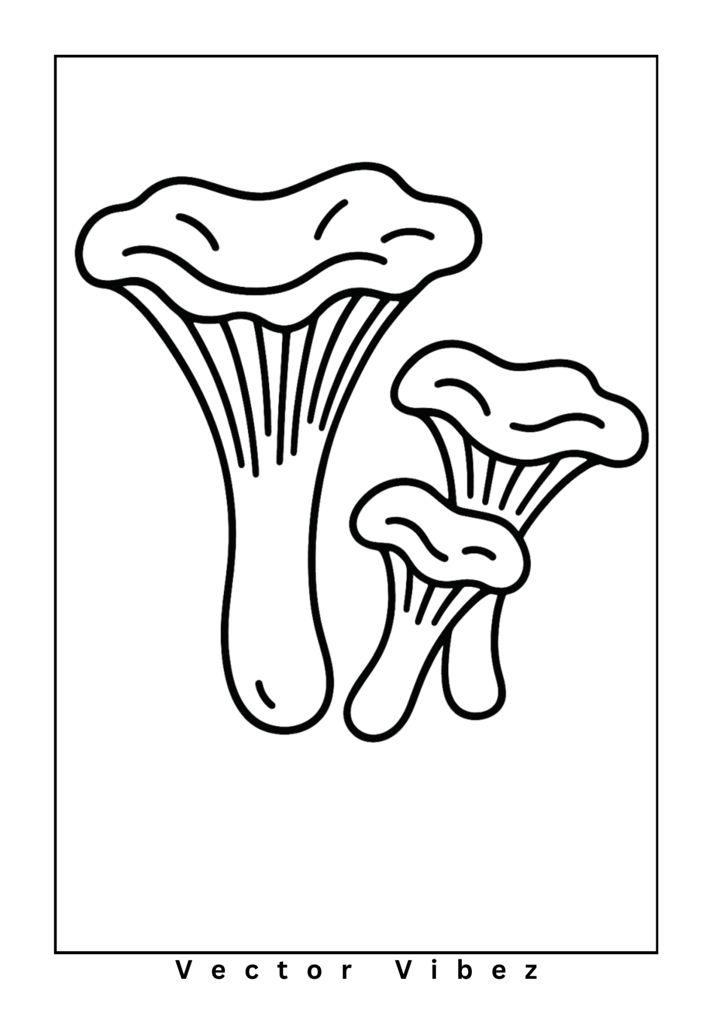 Simple mushroom outline(s) only