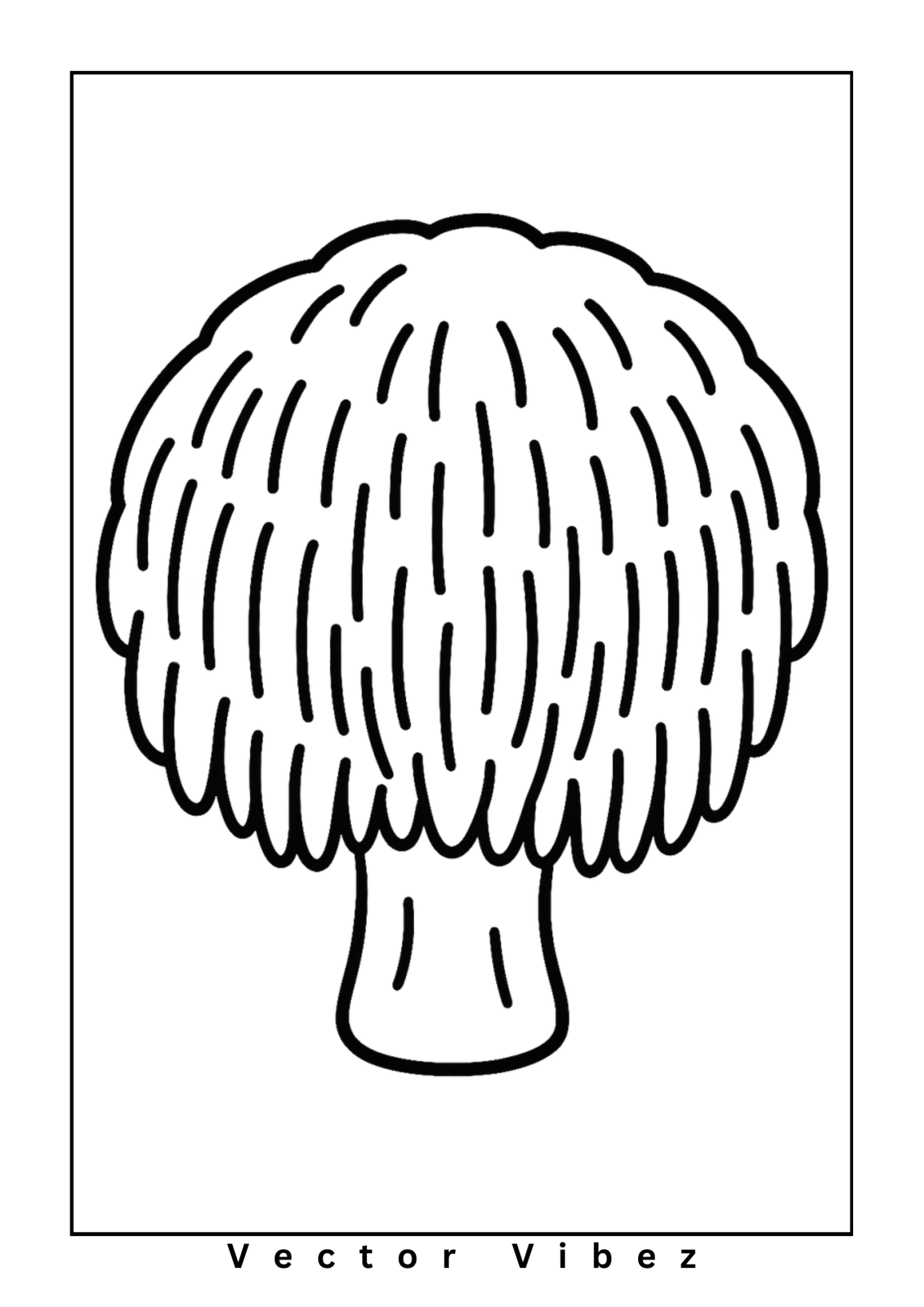 Simple mushroom outline(s) only
