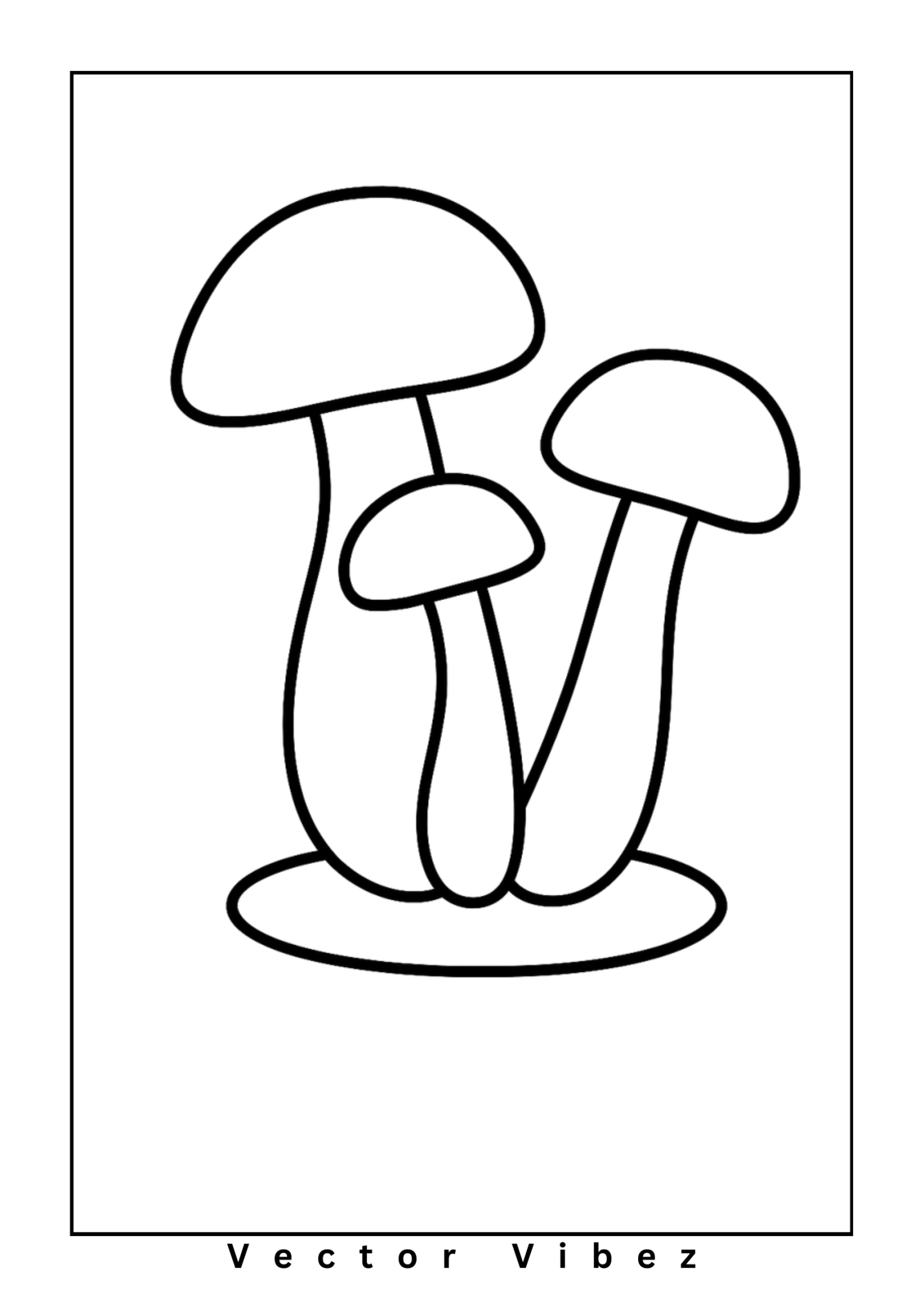 Simple mushroom outline(s) only