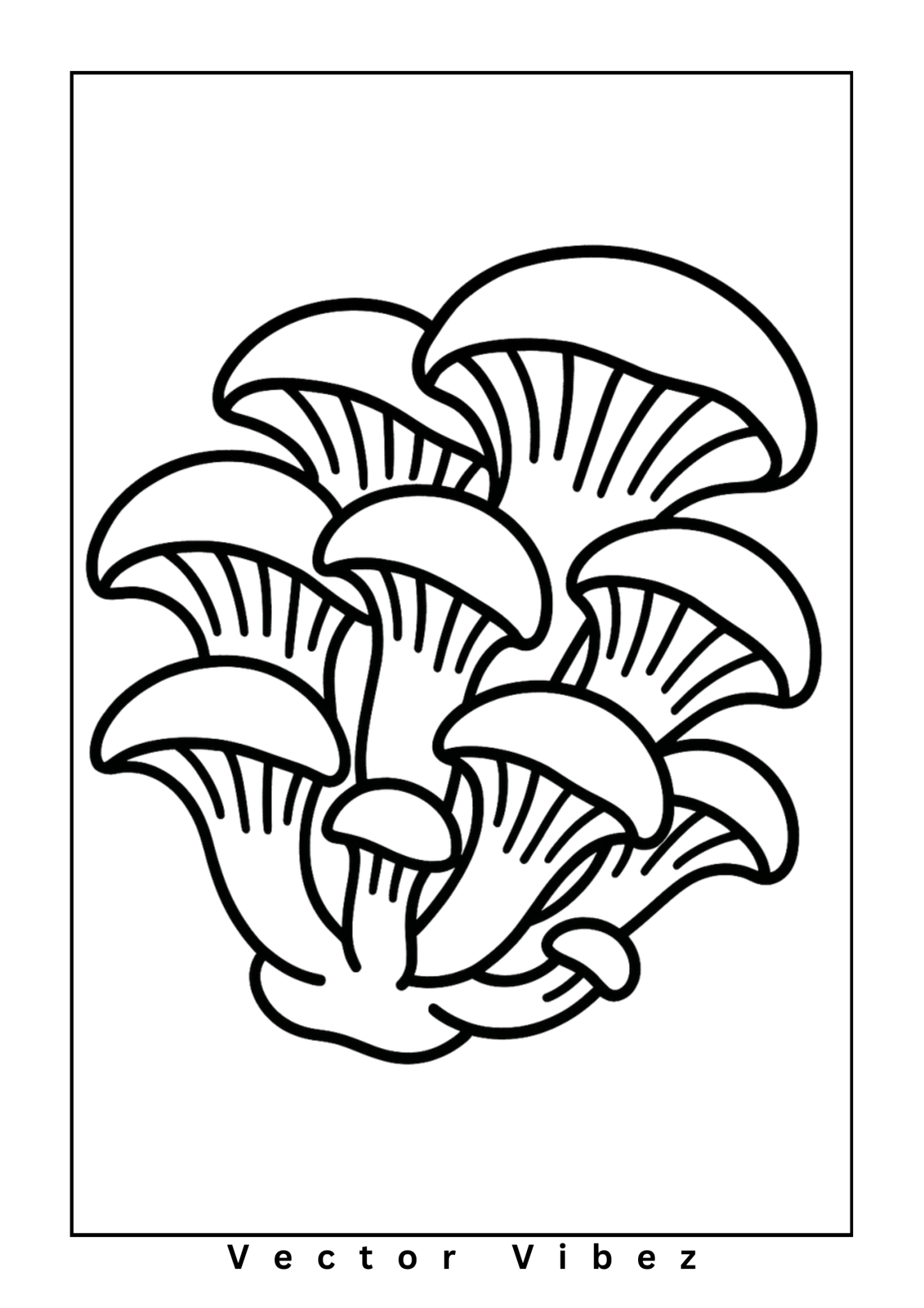 Simple mushroom outline(s) only