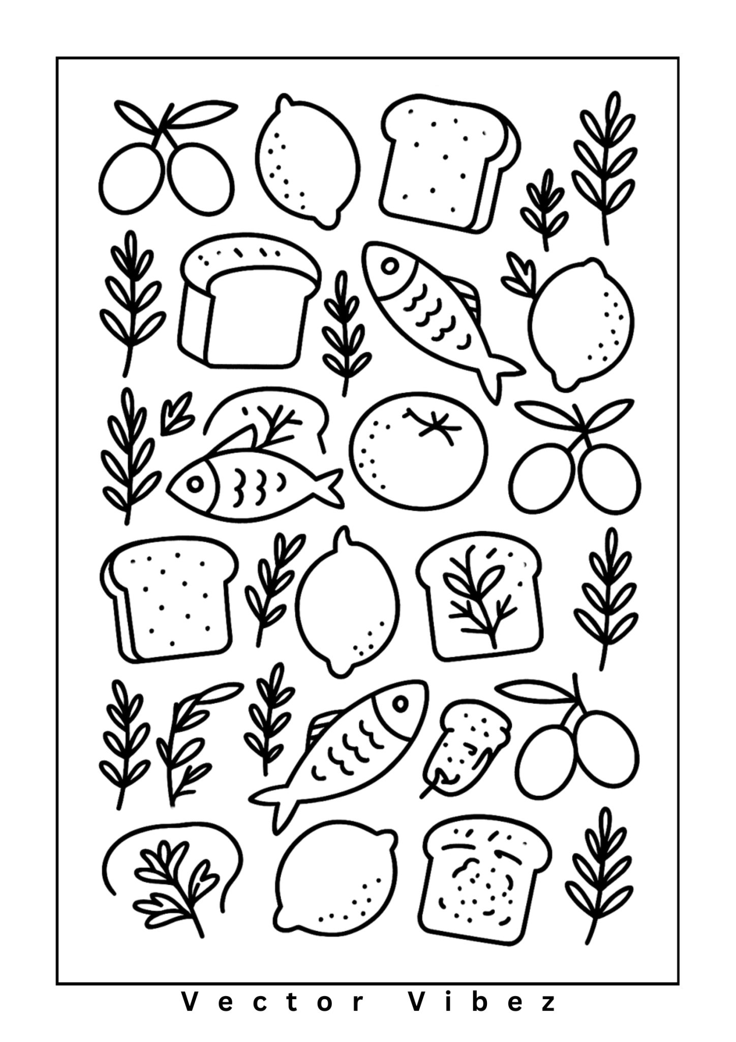 Pattern of Mediterranean foods