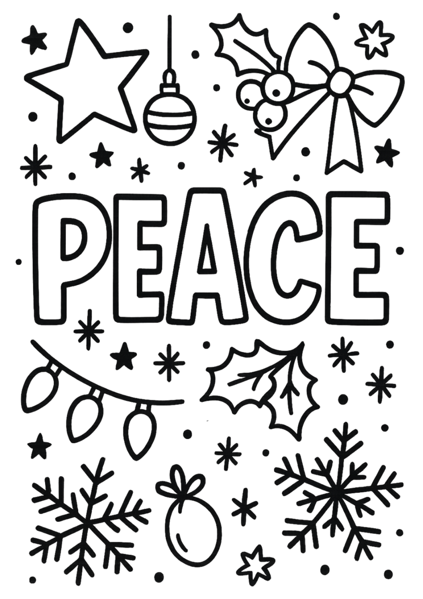 Free printable cozy fireplace with stockings coloring page for kids — download and print free at VectorVibez.com