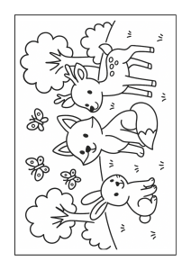 Free printable frogs leaping with butterflies coloring page for kids — download and print free at VectorVibez.com