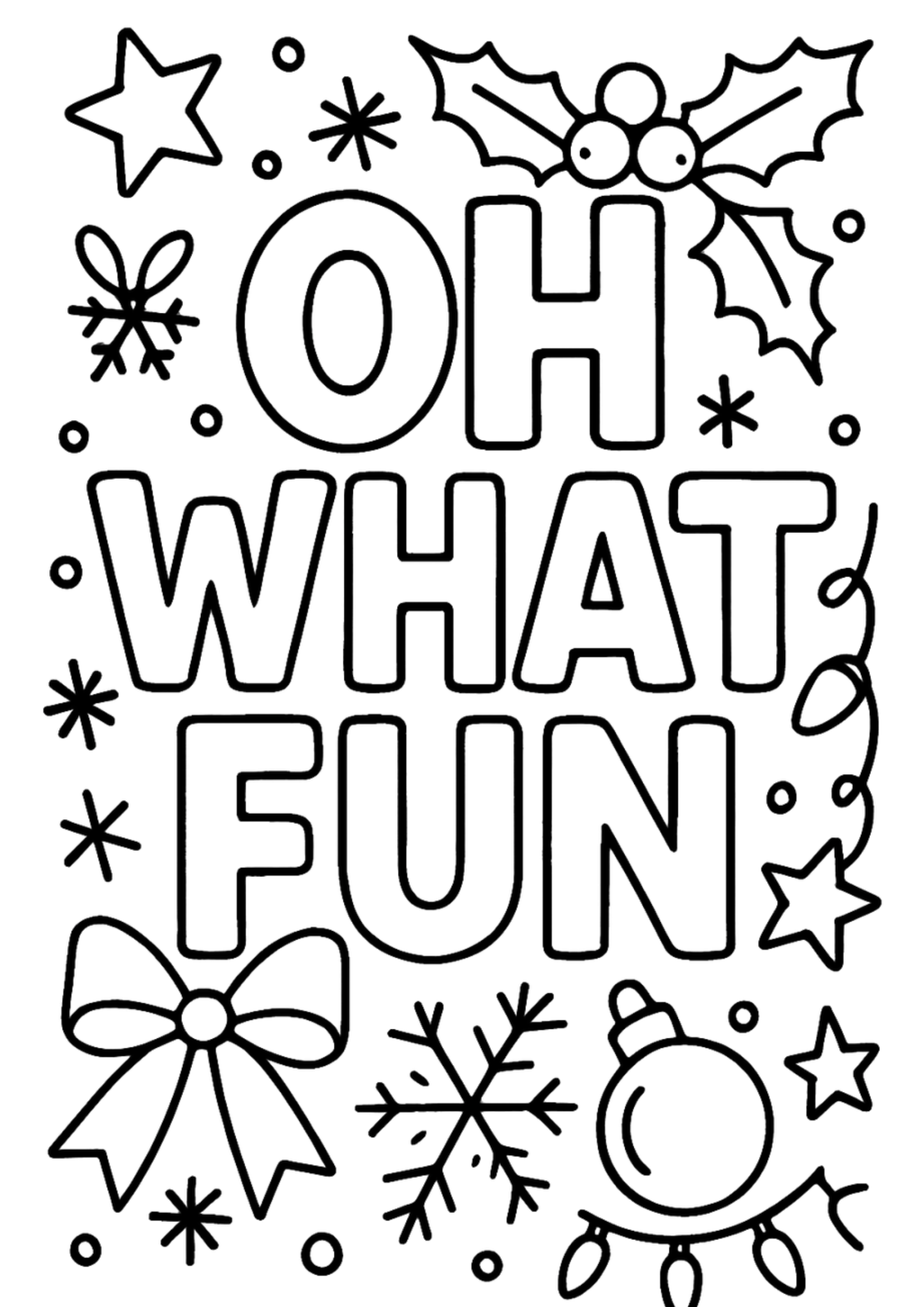 Free printable jolly gingerbread family baking coloring page for kids — download and print free at VectorVibez.com